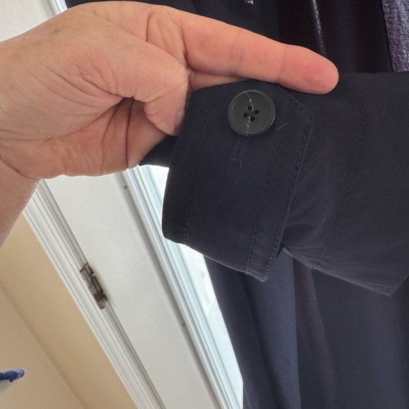 Vince Flowy Blue Trench - Picture 3 of 7